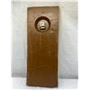 Image 4 : 36"Tx14"W Battery Operated Wall Clock, Resin To Look Like Wood