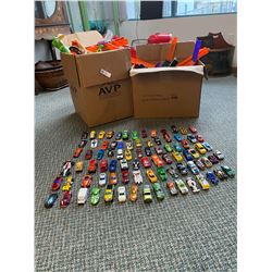 Very Big Lot Of Hot Wheels And Different Tracks