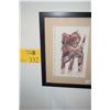 Image 1 : FRAMED ORIGINAL WATERCOLOR, ABSTRACT; SIGNED JOHN YOUNG 95' (9 1/2" X 12 1/2" FRAMED)