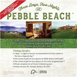 Pebble Beach Golf Trip for 4
