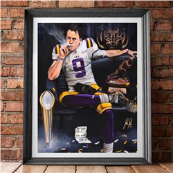 “Joe Burrow “Burreaux” artwork by artist Jordan Spector