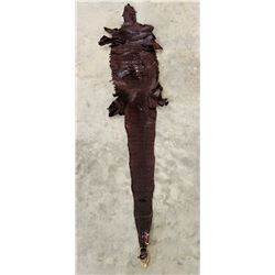 Brown Tanned Alligator Hide