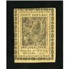 Image 2 : Continental Currency May 10, 1775 $8 Choice Abou