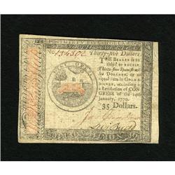 Continental Currency January 14, 1779 $35 Extrem