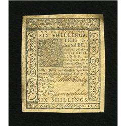 Delaware January 1, 1776 6s About New. Four jumb