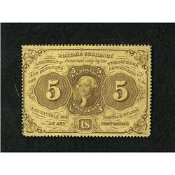 Fr. 1228 5c First Issue Extremely Fine. Well mar