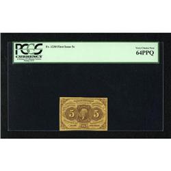 Fr. 1230 5 First Issue PCGS Very Choice New 64P