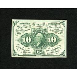 Fr. 1242 10c First Issue Very Choice New. Solid