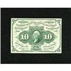 Image 1 : Fr. 1242 10c First Issue Very Choice New. Solid
