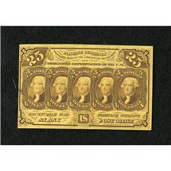 Fr. 1281 25c First Issue New. But for the tight