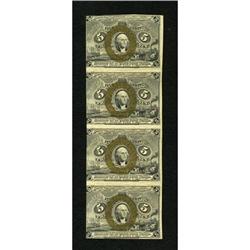 Fr. 1232 5c Second Issue Extremely Fine-About Ne