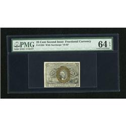 Fr. 1284 25c Second Issue PMG Choice Uncirculate