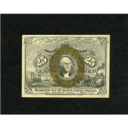 Fr. 1284 25c Second Issue New. This is definitel