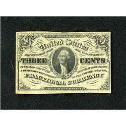 Fr. 1227 3c Third Issue About New. A light cente