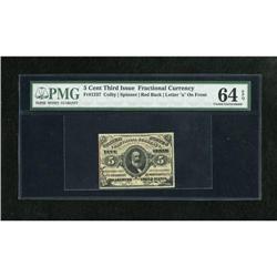 Fr. 1237 5c Third Issue PMG Choice Uncirculated
