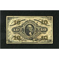 Fr. 1254 10c Third Issue Choice New. At a glance