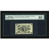 Fr. 1255 10c Third Issue PMG Gem Uncirculated 65