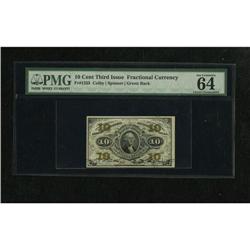 Fr. 1255 10c Third Issue PMG Choice Uncirculated