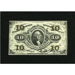 Fr. 1255 10c Third Issue Choice New. A tight lef