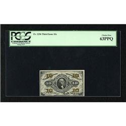 Fr. 1256 10c Third Issue PCGS Choice New 63PPQ.