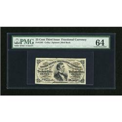 Fr. 1291 25c Third Issue PMG Choice Uncirculated