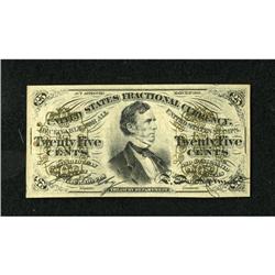 Fr. 1295 25c Third Issue About New. A lightly ci