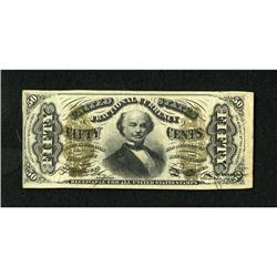 Fr. 1324 50c Third Issue Spinner Extremely Fine.