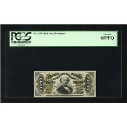 Fr. 1330 50 Third Issue Spinner PCGS Gem New 65