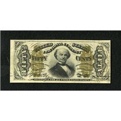 Fr. 1335 50c Third Issue Spinner About New. This