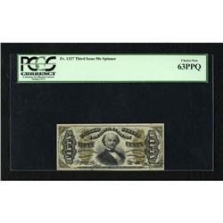 Fr. 1337 50c Third Issue Spinner PCGS Choice New