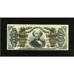 Fr. 1338 50c Third Issue Spinner Extremely Fine.