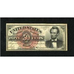 Fr. 1374 50c Fourth Issue Lincoln Very Fine-Extr