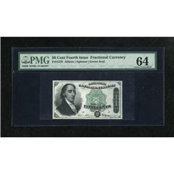 Fr. 1379 50c Fourth Issue Dexter PMG Choice Unci