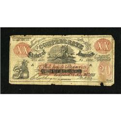 XX1 $20 Female Riding Deer Bogus Note. The Femal