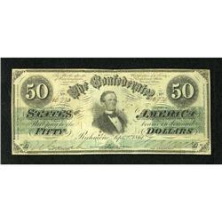 T16 $50 1861. Healthy edges are found on this sn