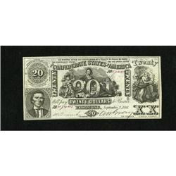 CT20 $20 1861. This beautifully original issue h