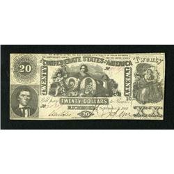 T20 $20 1861. This is an evenly circulated $20 w