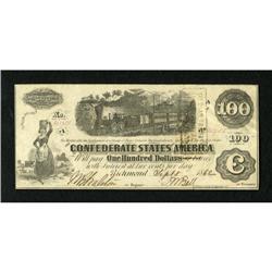 T40 $100 1862. Cr. 298 PF-1 This note carries J