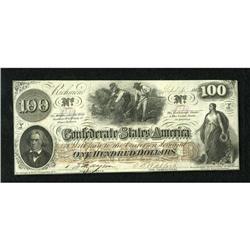 T41 $100 1862. Embossing is strong on this Scrol