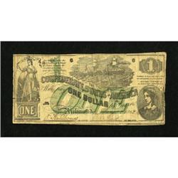 T45 $1 1862. A touch of roughness is seen along