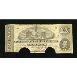 T51 $20 1862. PF-4, Cr. 365. This piece is cut o