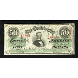 T57 $50 1863. This attractive Crisp Uncirculated