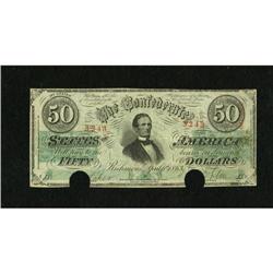 T57 $50 1863 PF-1. Someone pencilled the Criswel