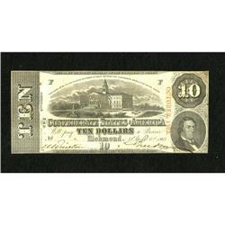 T59 $10 1863. Ths 2nd Series $10 does not show a