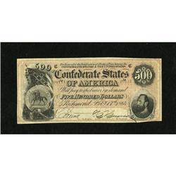 T64 $500 1864. This is a crisp and bright Very F