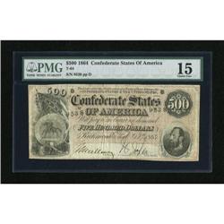 T64 $500 1864. This $500 saw some circulation ac