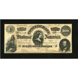 T65 $100 1864. A large diagonal fold is found on