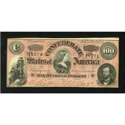 T65 $100 1864. This Extremely Fine piece has dee