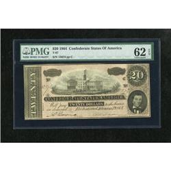 T67 $20 1864. The top margin is a bit tight at u