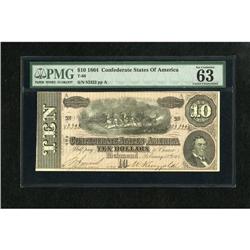 T68 $10 1864. PMG has given the "Exceptional Pap